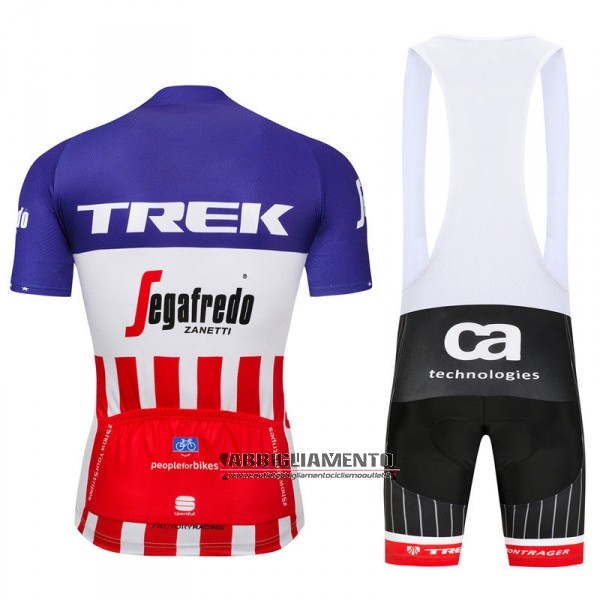 Abbigliamento Trek Segafredo 2018 Manica Corta e Pantaloncino Con Bretelle Fuxia Rosso Bianco - Clicca l'immagine per chiudere